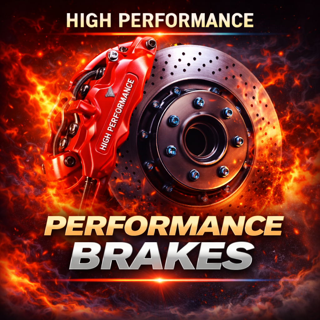 Performance brake upgrades and stopping system parts